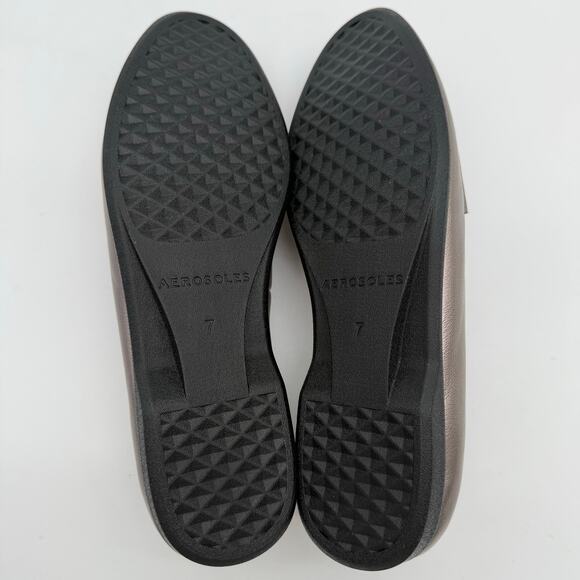 Aerosoles Benvenuto Comfort Casual Soft Penny Loafer Graphite PU Leather NWB 7 - Picture 2 of 5